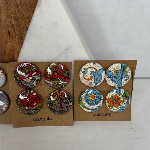 Handmade Patterned Button Magnets (20) lot M2 - Picture 4 of 4